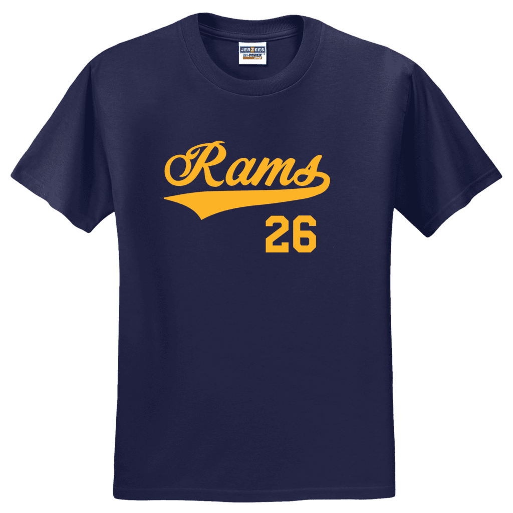 Saint Mary T Shirt Jersey Navy With Custom Number Puzzle Design