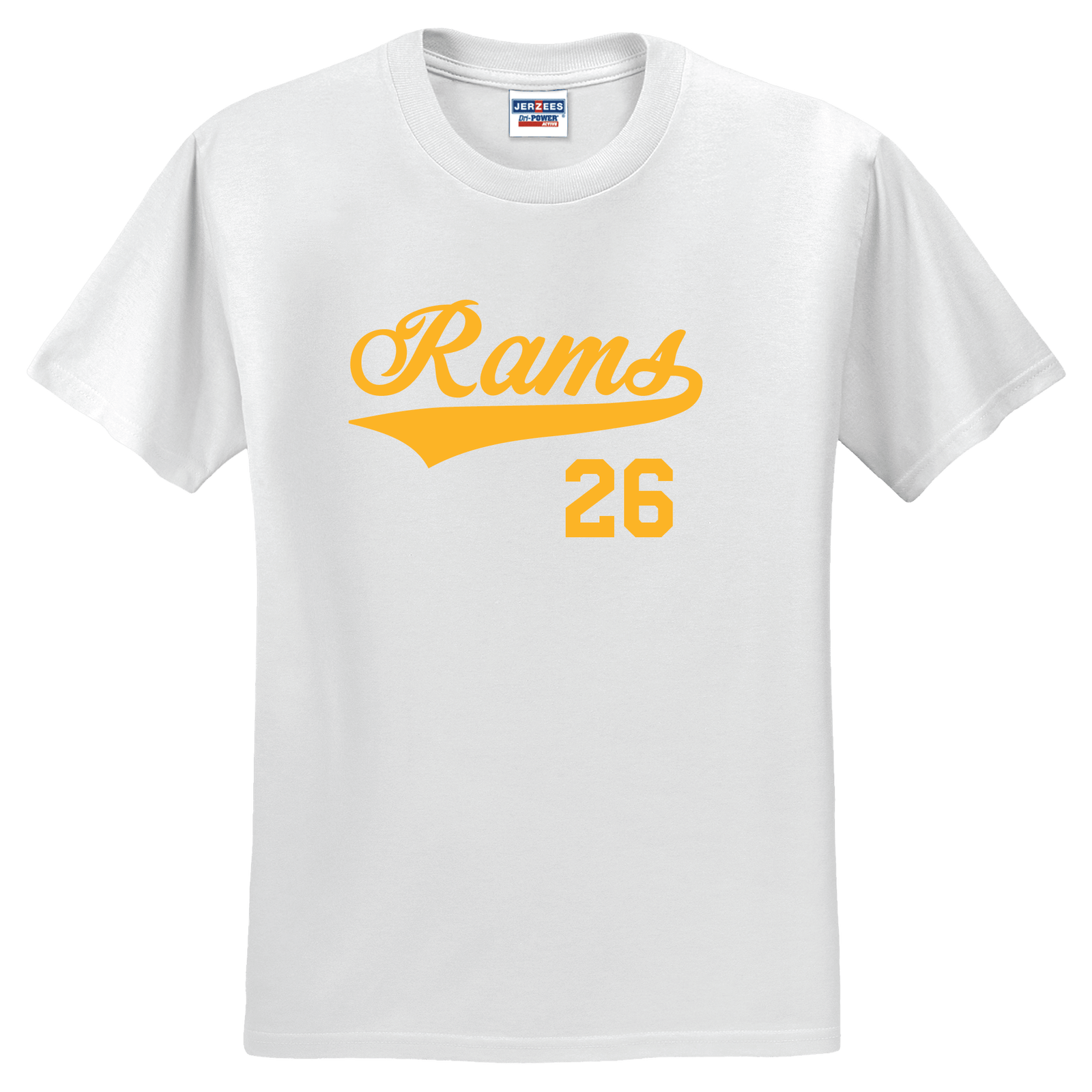 Saint Mary - T-Shirt Jersey - White With Yellow - With Custom
